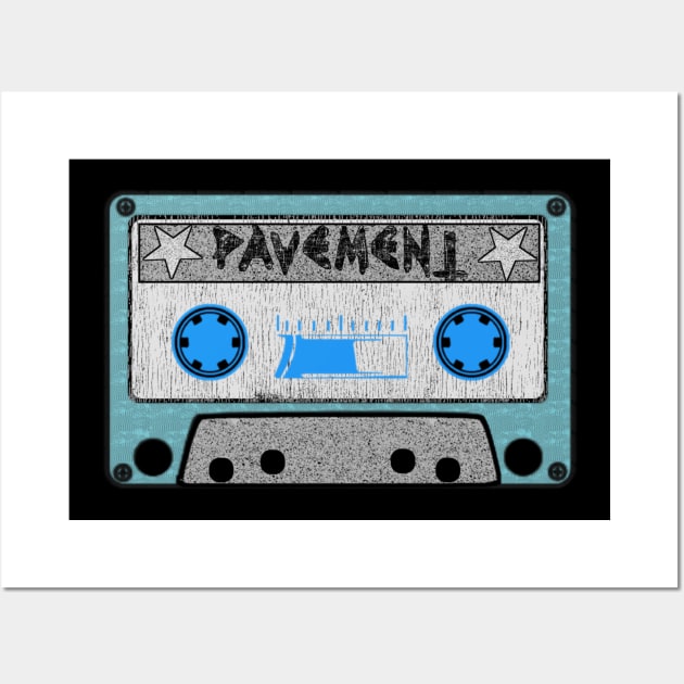 pavement blue cassette Wall Art by toemangaa